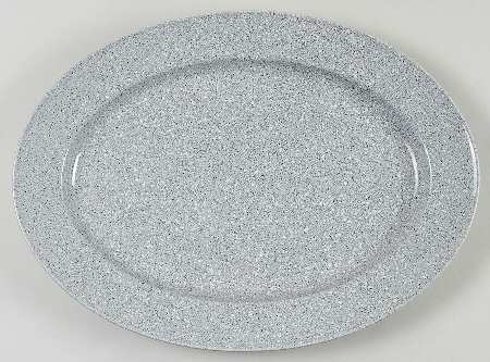 Ultrastone Grey 15" Oval Serving Platter