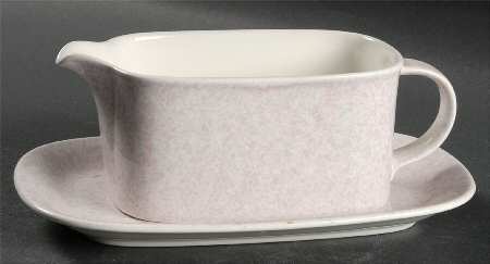 Ultrastone Pink Gravy Boat & Underplate