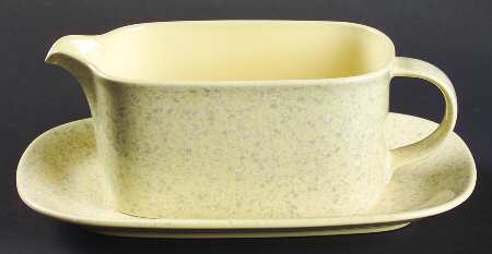 Ultrastone Yellow Gravy Boat & Underplate