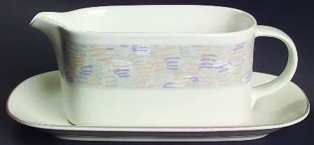 Van Gogh Gravy Boat & Underplate (Relish/Butter)