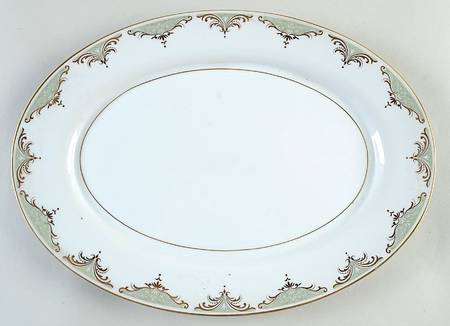 Valhala 14" Oval Serving Platter by Mikasa