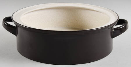 Vanilla 1.75 Qt Round Covered Casserole No Lid