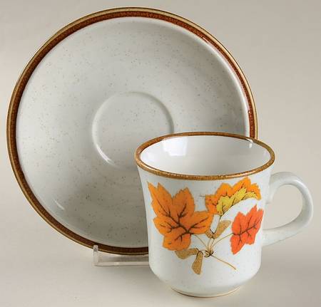 Vermont Maple Flat Cup & Saucer Set