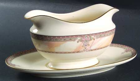 Venetian Marble Gravy Boat & Underplate