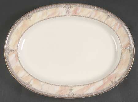 Venetian Marble 14" Oval Serving Platter