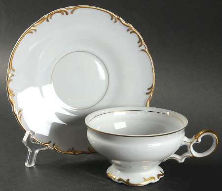 Venice Footed Cup & Saucer Set