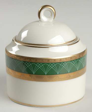 Ventana Emerald Sugar Bowl & Lid