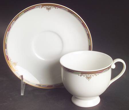 Venetian Palace Footed Cup & Saucer Set