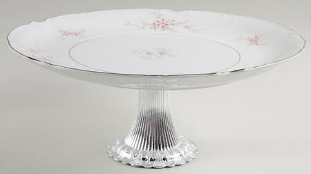 Versailles Cake Stand with 4"-5" Metal Pedestal  Hc