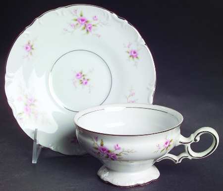 Versailles Footed Cup & Saucer Set