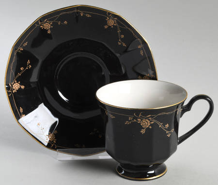 Velvet Rose Footed Cup & Saucer Set