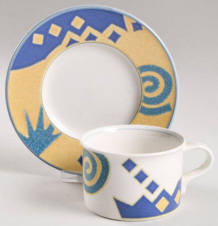 Verve Flat Cup & Saucer Set by Mikasa