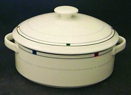 Vintage Circle Round Covered Vegetable