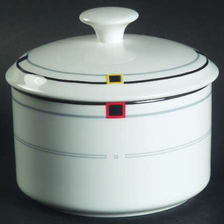 Vintage Circle Sugar Bowl & Lid