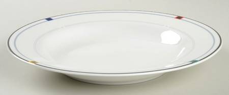 Vintage Circle Large Rim Soup Bowl