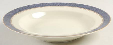 Viceroy Lapis Blue Rim Soup Bowl