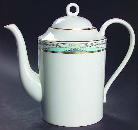 Vintage Gold Coffee Pot & Lid