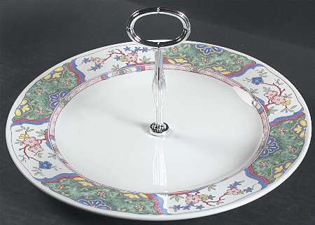 Villa Medici Round Serving Plate with Center Handle (Dp) Hc