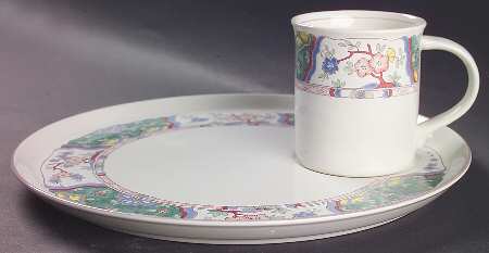 Villa Medici Snack Plate and Mug Set