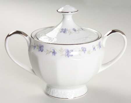 Violet Sugar Bowl & Lid