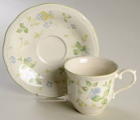 Violetta Flat Cup & Saucer Set by Mikasa