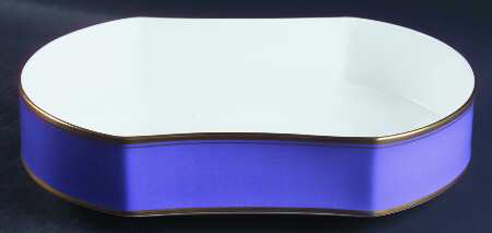 Violet 10" Oval Vegetable Bowl