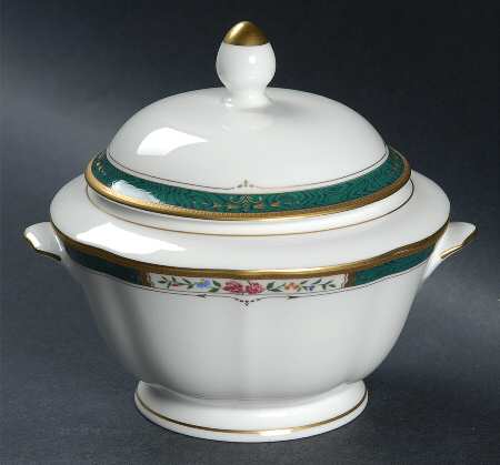 Victorian Rose Sugar Bowl & Lid