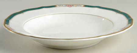 Victorian Rose Large Rim Soup Bowl