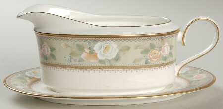 Victorian Tradition Gravy Boat & Underplate