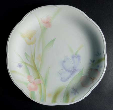 Water Colors 12" Chop Plate (Round Platter)