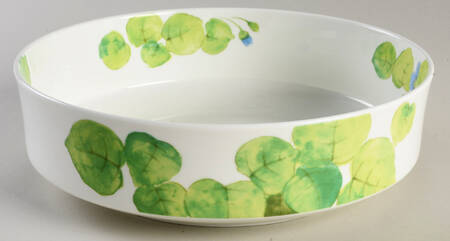 Water Lilies Blue 9" Round Vegetable Bowl