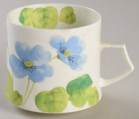 Water Lilies Blue Flat Cup
