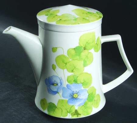 Water Lilies Blue Teapot & Lid