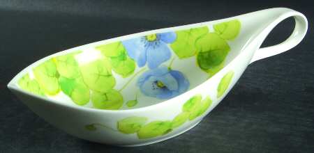 Water Lilies Blue Nut Dish