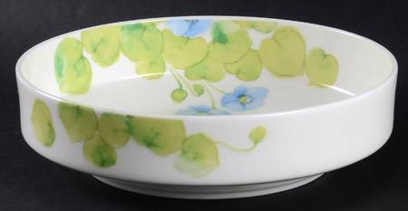 Water Lilies Blue Coupe Soup Bowl