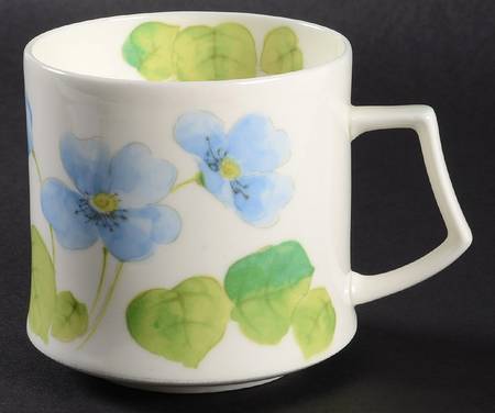 Water Lilies Blue Mug