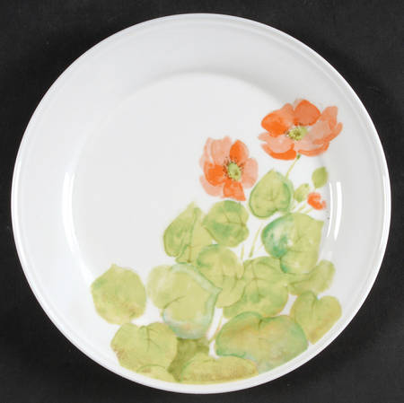 Water Lilies Peach Salad Plate