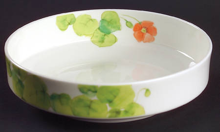 Water Lilies Peach Coupe Soup Bowl