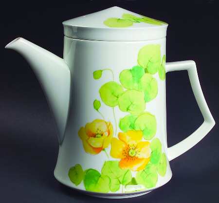 Water Lilies Yellow Teapot & Lid