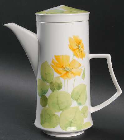 Water Lilies Yellow Mini Coffee Pot & Lid