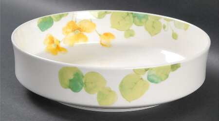 Water Lilies Yellow 8" Round Vegetable Bowl