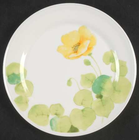 Water Lilies Yellow Bread & Butter Plate
