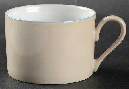 Wave Light Blue Beige Flat Cup