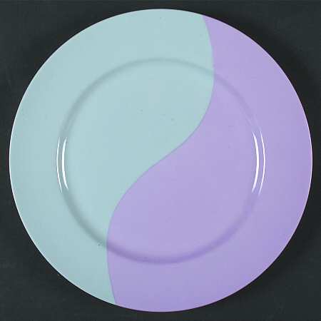 Wave Lavender Grey Dinner Plate