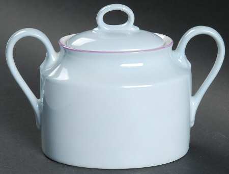 Wave Lavender Grey Sugar Bowl & Lid