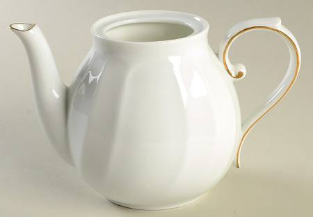 Wedding Band Gold Teapot No Lid