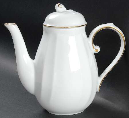 Wedding Band Gold Coffee Pot & Lid