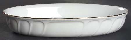 Wedding Band Gold 10" Oval Baker