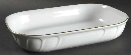 Wedding Band Gold 12" Rectangular Baker