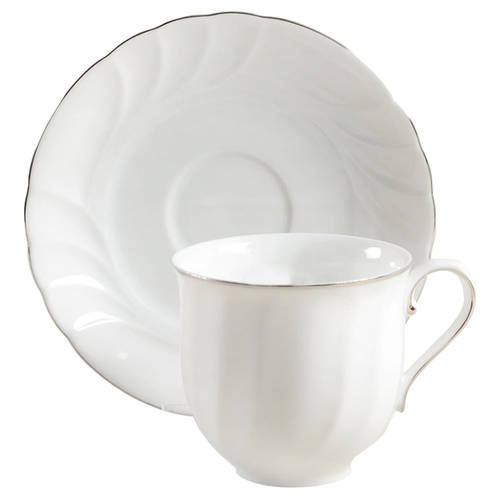 Flat Cup & Saucer Set